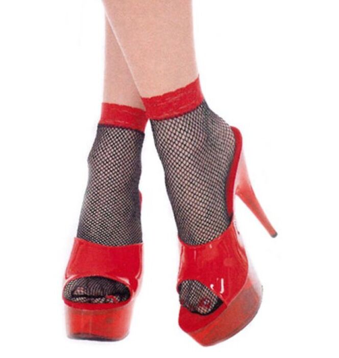 Chaussettes courtes résille Music Legs