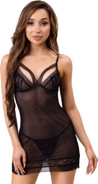 Camisa y Tanga Negro Livco Corsetti Tiana L/XL