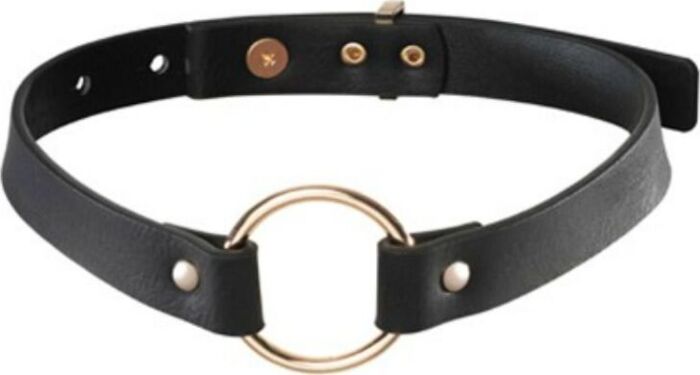 Collier bondage Bijoux Indiscrets Maze - Choker noir ajustable