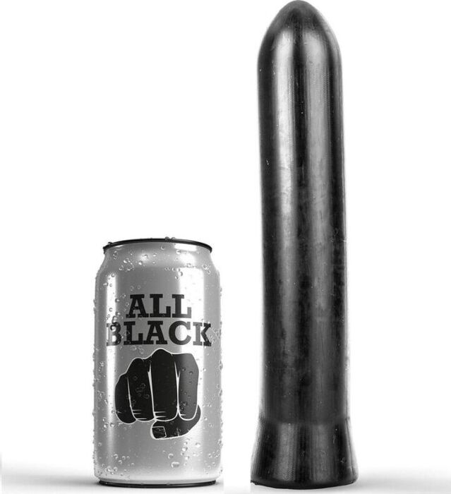 Gode 22 cm en silicone ALL BLACK