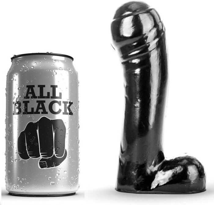 Dildo ALL BLACK 15 CM - Défi amusant pour débutants