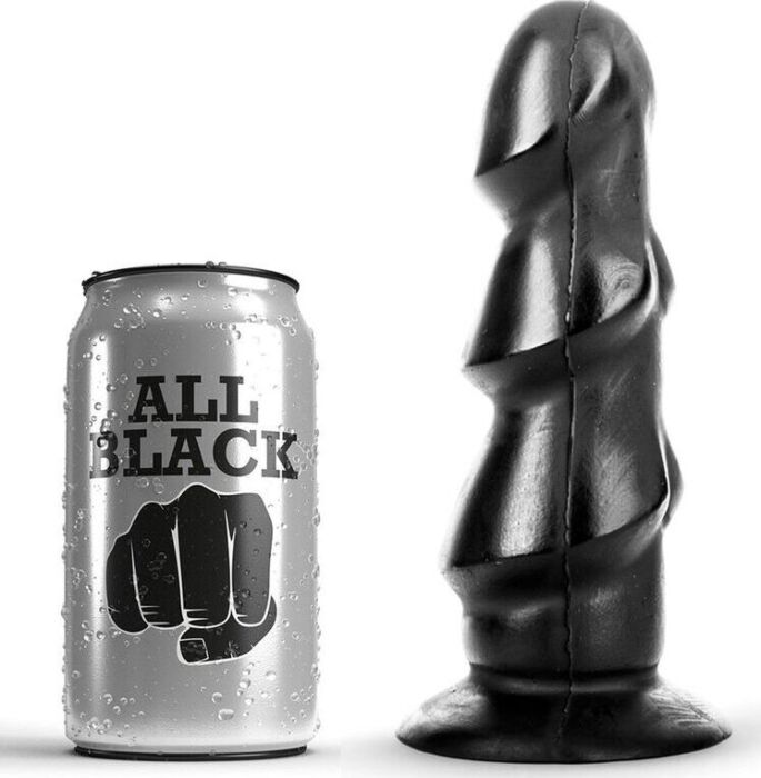 Dildo All Black 17 CM - Sensations réalistes en silicone