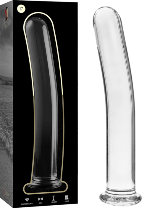 Dildo Cristal Nebula 18.5 cm Transparente