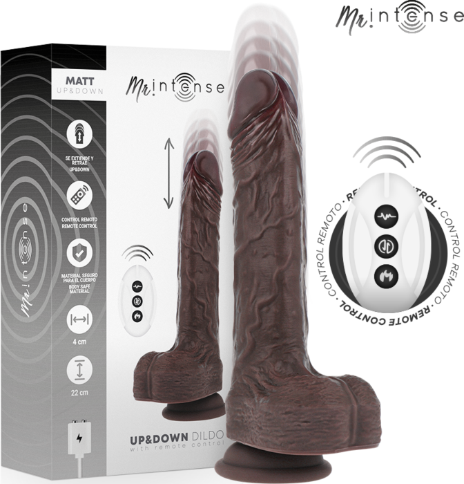 Dildo MR. INTENSE MATT 22cm Control Remoto