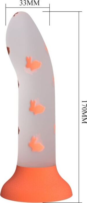 Dildo Pretty Love Magical Nightfall Naranja Luminoso Dildo Pretty Love Magical Nightfall Naranja Luminoso