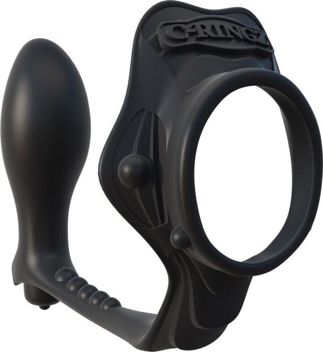 Fantasy c-ring rock hard anillo potenciador con plug anal