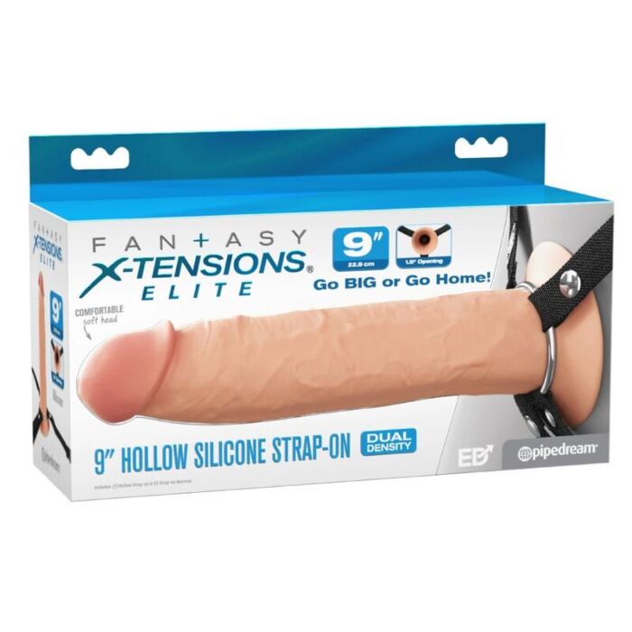 FANTASY X-TENSIONS - ELITE REALISTIC HOLLOW STRAP-ON 24.1 CM FANTASY X-TENSIONS - ELITE REALISTIC HOLLOW STRAP-ON 24.1 CM