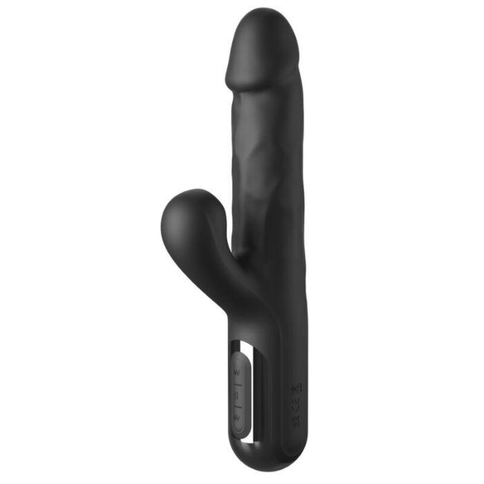 FETISH FANTASY SERIES - SONIX SILICONE THRUSTER RABBIT VIBRATOR BLACK FETISH FANTASY SERIES - SONIX SILICONE THRUSTER RABBIT VIBRATOR BLACK