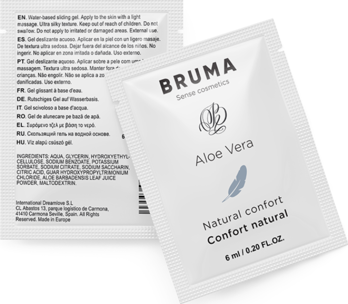 Gel Deslizante BRUMA 6 ML Aloe Vera Natural Gel Deslizante BRUMA 6 ML Aloe Vera Natural