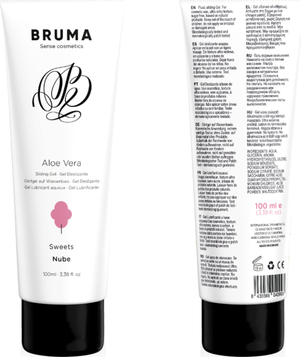 Gel Deslizante BRUMA Aloe Vera Sabor Nube - 100ml