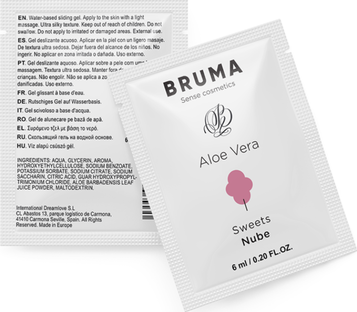 Gel Deslizante BRUMA Aloe Vera Sabor Nube 6 ML
