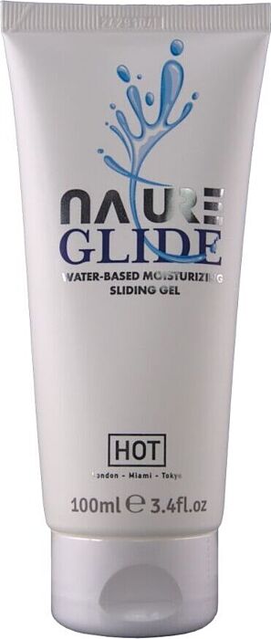 Lubrifiant à base d'eau HOT Nature Glide 100 ml pour un glissement prolongé