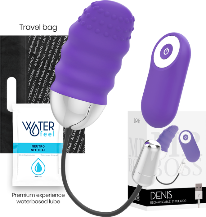 Huevo télécommandé MR. BOSS Denis avec 10 vitesses Huevo télécommandé MR. BOSS Denis avec 10 vitesses