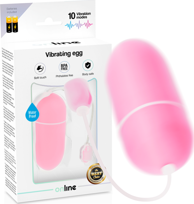 Huevo Vibrador Acuático Rosado