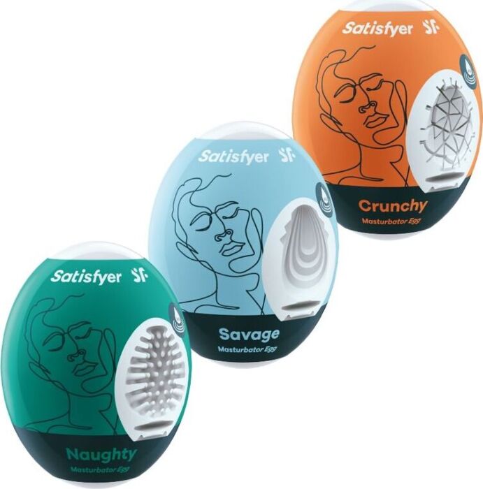 Huevos Masturbadores Satisfyer Naughty Savage Crunchy Huevos Masturbadores Satisfyer Naughty Savage Crunchy