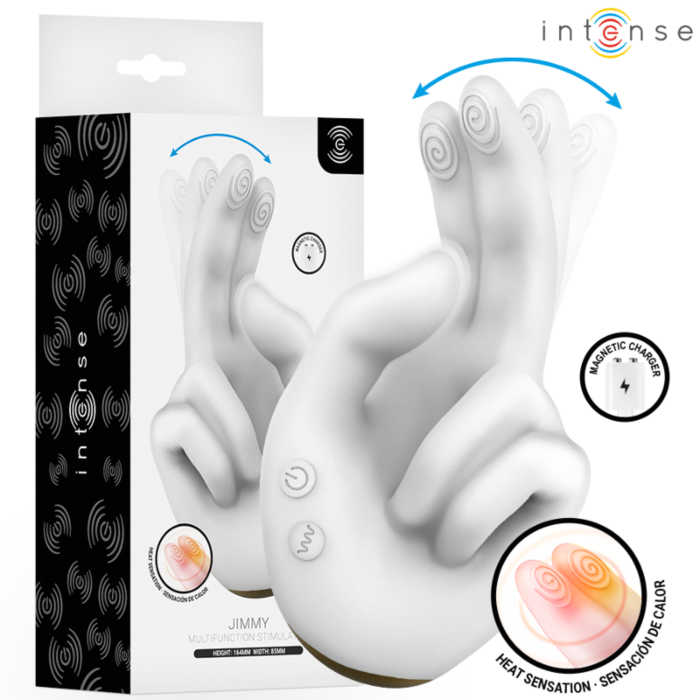 INTENSE - JIMMY HAND-SHAPED MULTIFUNCTION STIMULATOR WITH VIBRATION AND HEAT INTENSE - JIMMY HAND-SHAPED MULTIFUNCTION STIMULATOR WITH VIBRATION AND HEAT