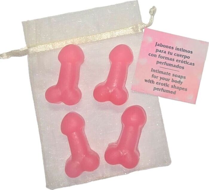 Jabones Eróticos Diablo Picante Mini Pene Rosa