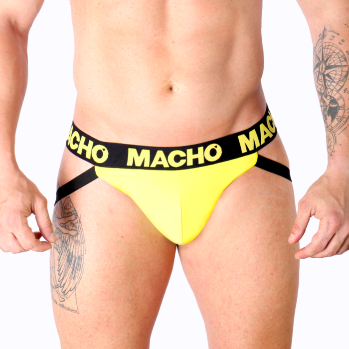 Jockstrap MACHO MX25A Amarillo Sexy y Cómodo
