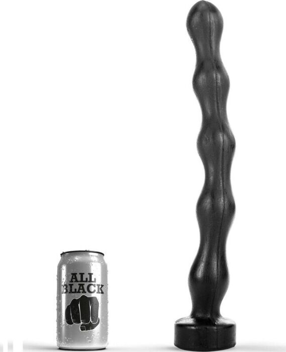 Perles anales All Black 41,5 cm — 5 largeurs graduées Perles anales All Black 41,5 cm — 5 largeurs graduées