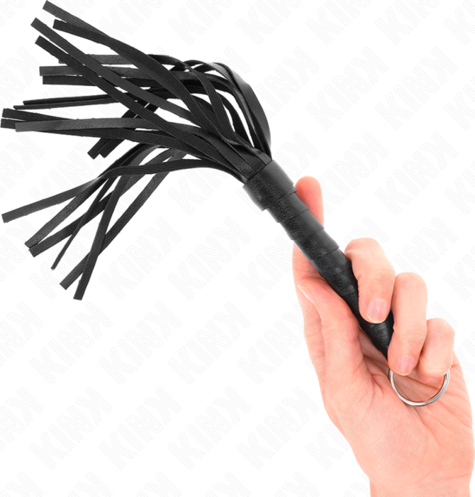 Látigo KINK Mini Negro 28 cm - Placer y Control Látigo KINK Mini Negro 28 cm - Placer y Control