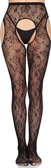 Medias de liguero Leg Avenue 1967 avec motif floral