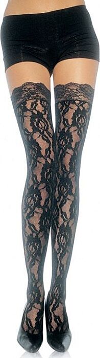 Leg avenue medias de encaje floral