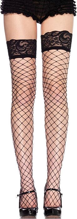 Leg avenue medias de red mediana con encaje superior Leg avenue medias de red mediana con encaje superior