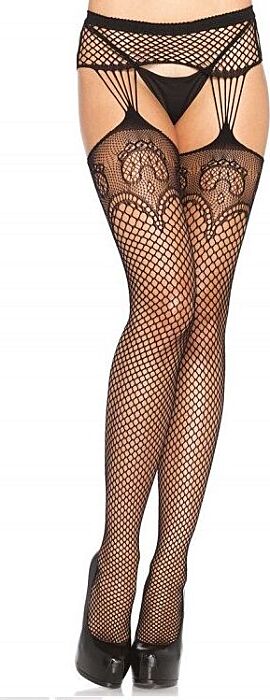 Leg avenue medias en red con ligueros