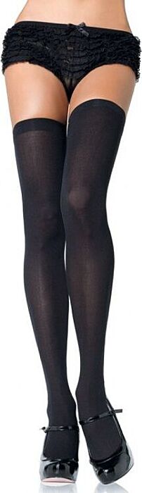 Leg avenue medias opacas de nylon negro