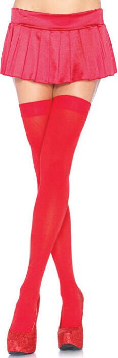 Leg avenue medias opacas de nylon rojo Leg avenue medias opacas de nylon rojo