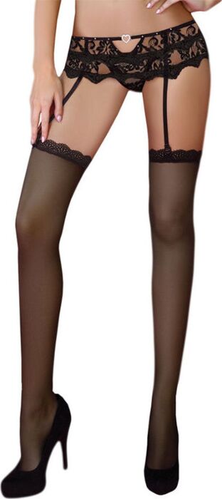 Liguero Negro Livco Corsetti Mandirin L/XL Elegante Liguero Negro Livco Corsetti Mandirin L/XL Elegante