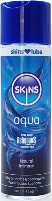Lubrifiant base eau SKINS Aqua 130 ml