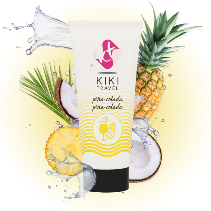 Lubrifiant KIKÍ TRAVEL 50 ML au goût de Piña Colada Lubrifiant KIKÍ TRAVEL 50 ML au goût de Piña Colada