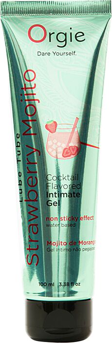 Lubrifiant Orgie Lube Tube Cocktail mojito fraise Lubrifiant Orgie Lube Tube Cocktail mojito fraise