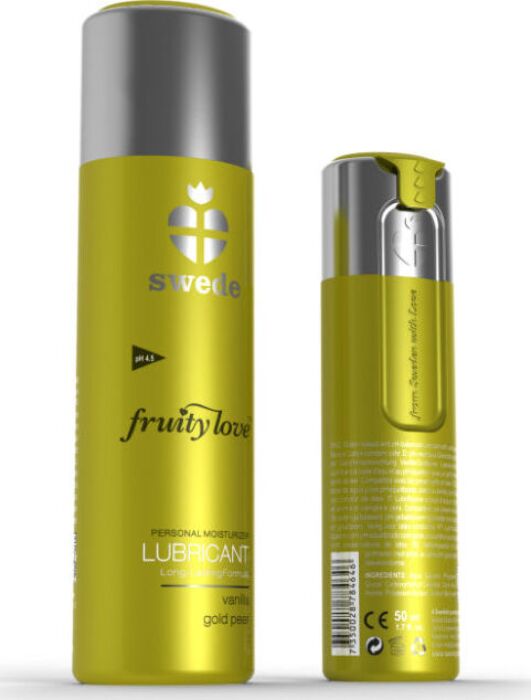 Lubrifiant Fruity Love SWEDE Poire Golden Vanille 50 ml Lubrifiant Fruity Love SWEDE Poire Golden Vanille 50 ml