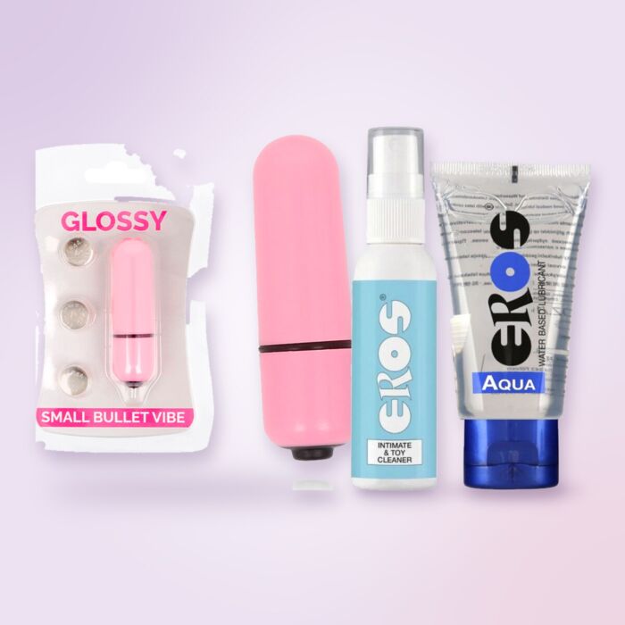 Coffret vibromasseur balle avec lubrifiant et nettoyant