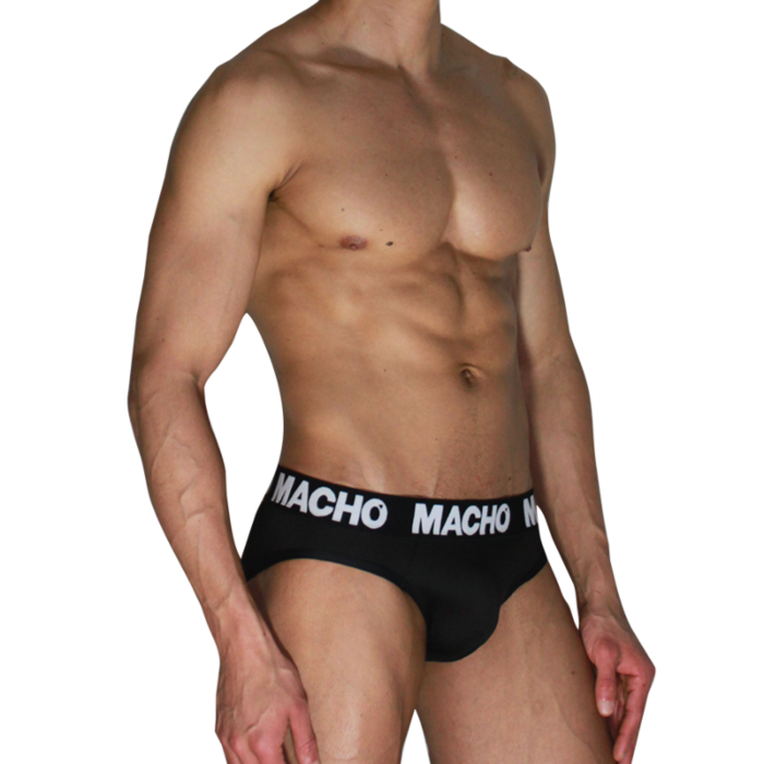 MACHO - MCH007 CLASSIC SLIP BLACK + BLACK M MACHO - MCH007 CLASSIC SLIP BLACK + BLACK M