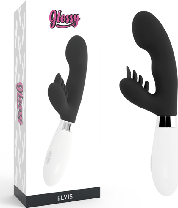 Vibromasseur GLOSSY Elvis Rabbit à double moteur