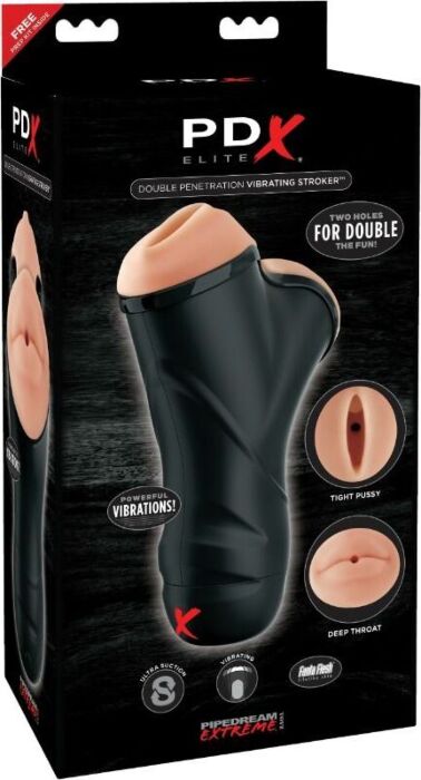 Masturbateur double PDX ELITE bouche et vagin Masturbateur double PDX ELITE bouche et vagin