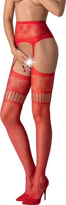 Medias Liguero Rojo Fuego