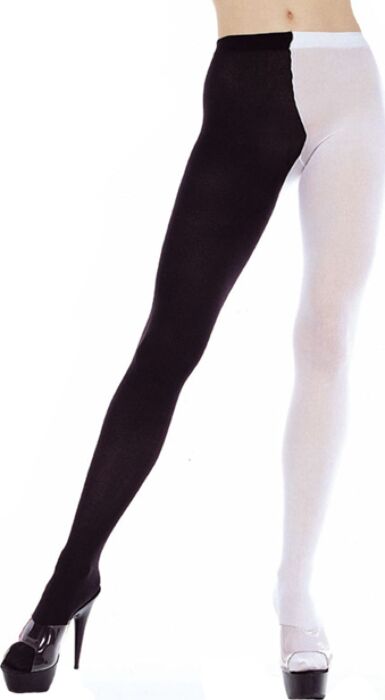 Collants Music Legs XXL jambe bicolore