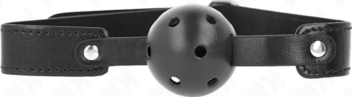 Mordaza de Bola KINK Transpirable Negro 4.5 cm