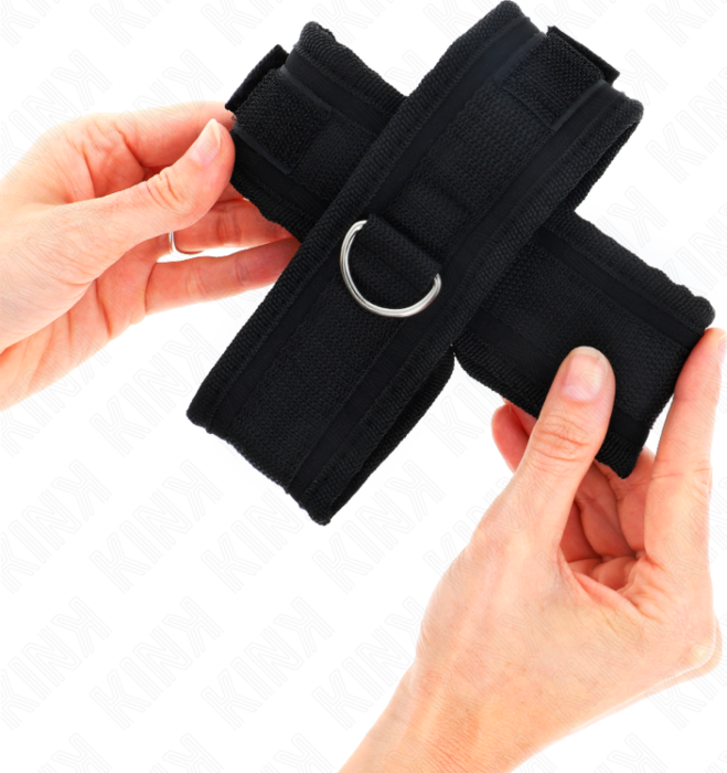 Muñequera BDSM KINK Cruzada Negra - Control y Estilo Muñequera BDSM KINK Cruzada Negra - Control y Estilo