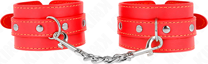 Muñequera KINK Rojo Ajustable BDSM Estilo Único