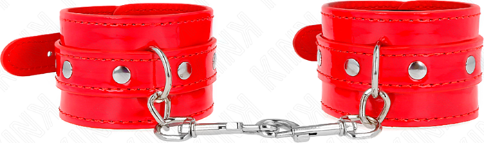 Muñequeras KINK Rojo Ajustable BDSM Muñequeras KINK Rojo Ajustable BDSM