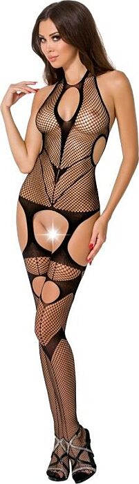 Passion woman bs053 bodystocking negro talla unica