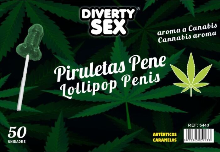 Piruletas Diablo Goloso 50pcs Aroma Cannabis Piruletas Diablo Goloso 50pcs Aroma Cannabis