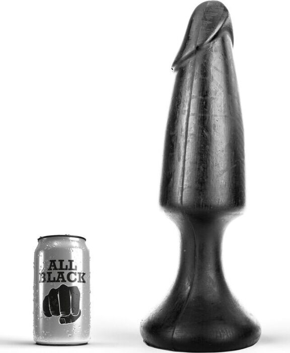 Plug anal ALL BLACK 35 cm forme réaliste Plug anal ALL BLACK 35 cm forme réaliste