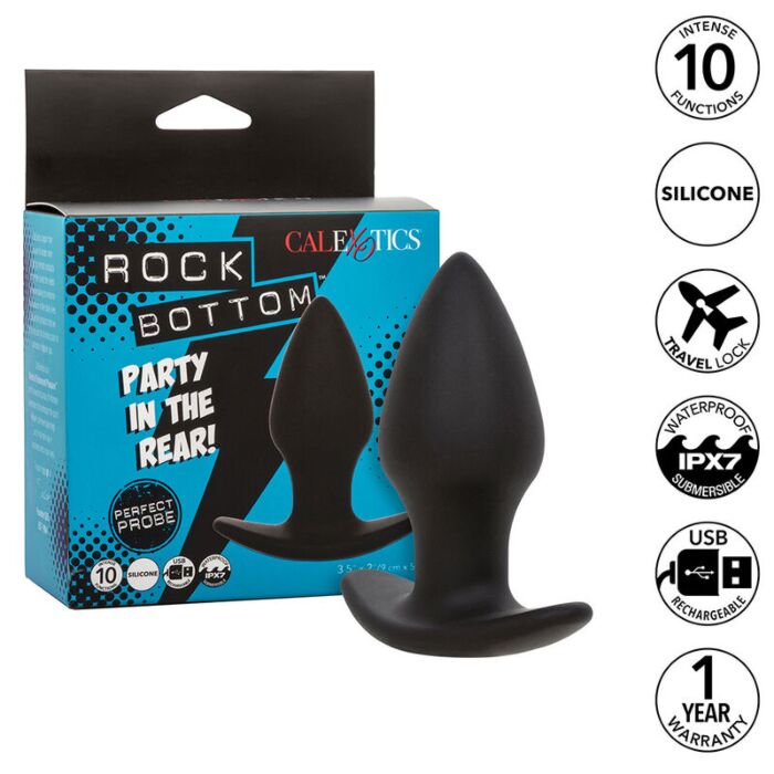 Plug Anal CALEXOTICS Rock Bottom Perfect 10 Vibrations