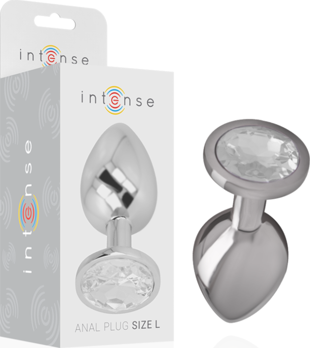 Plug Anal Cristal Plata Plug Anal Cristal Plata